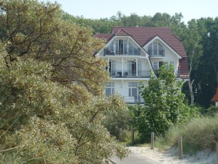 Villa Schwalbe vom Strandaufgang