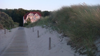 Villa Schwalbe vom Strand