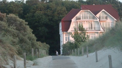 Villa Schwalbe vom Strand